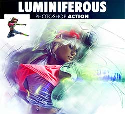 极品PS动作－炫光环绕：Luminiferous Photoshop Action